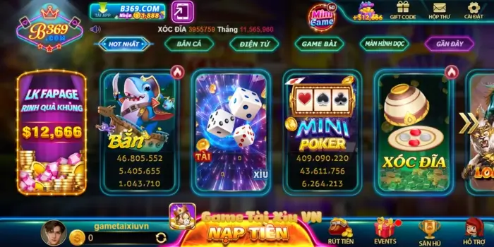 Top 3 trò chơi tại Game B369 Com nên chơi