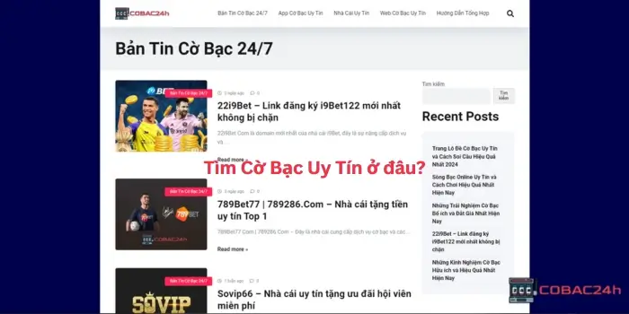 Tìm cờ bạc uy tín ở đâu?