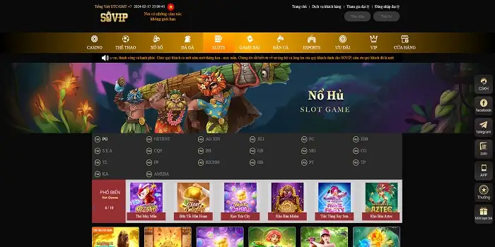 Sảnh cược game nổ hũ online