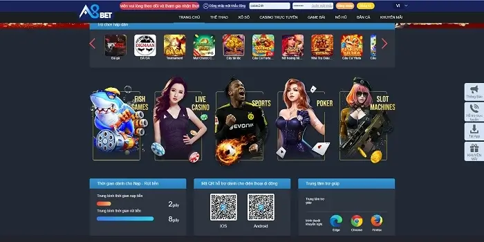 Sảnh cược A8Bet07 Com đa dạng