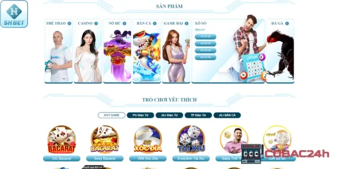 Sản phẩm cá cược của SHBet37 Com đa dạng xanh chín