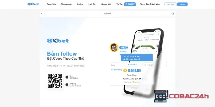 Cách tải 8XBet217 Com đơn giản nhất